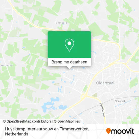 Huyskamp Interieurbouw en Timmerwerken kaart