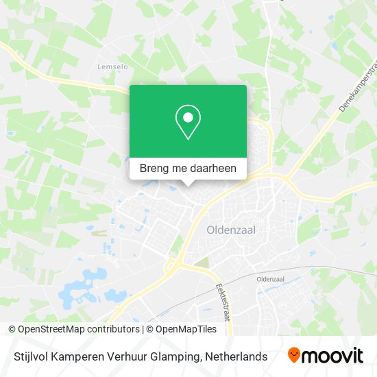 Stijlvol Kamperen Verhuur Glamping kaart