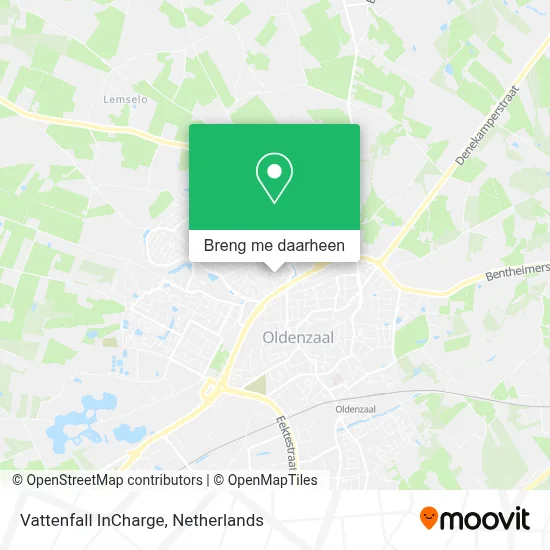 Vattenfall InCharge kaart