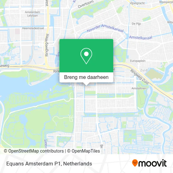 Equans Amsterdam P1 kaart