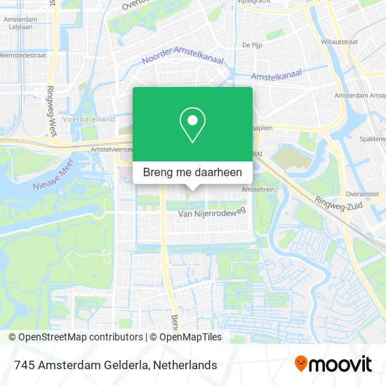 745 Amsterdam Gelderla kaart