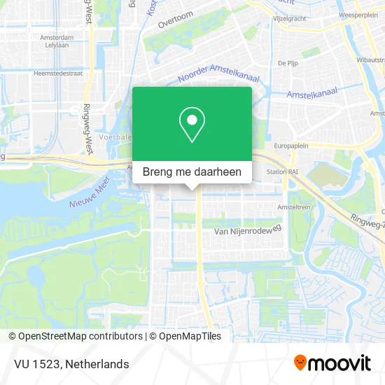 VU 1523 kaart