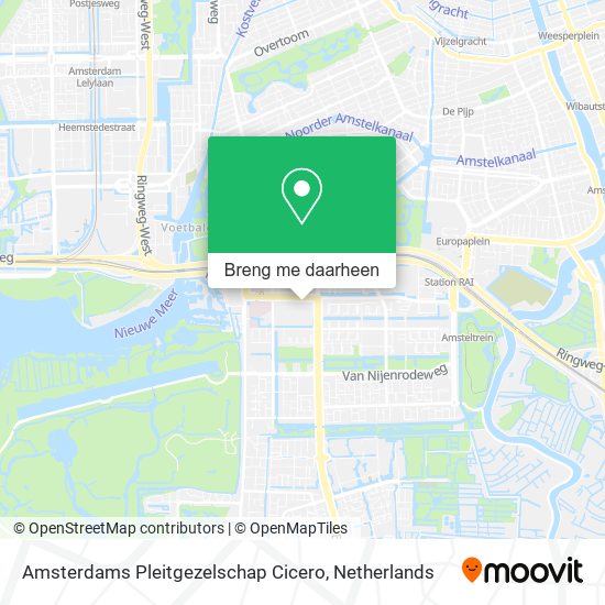 Amsterdams Pleitgezelschap Cicero kaart