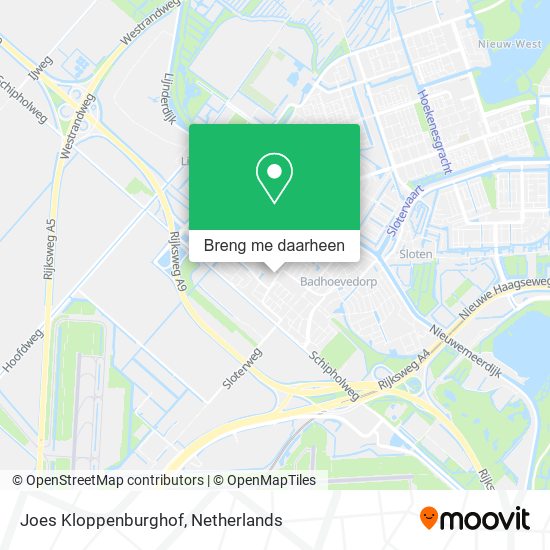 Joes Kloppenburghof kaart