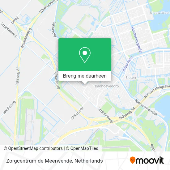 Zorgcentrum de Meerwende kaart