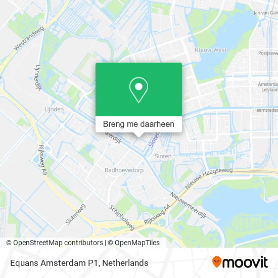 Equans Amsterdam P1 kaart