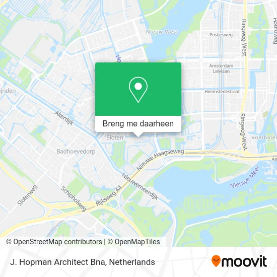 J. Hopman Architect Bna kaart