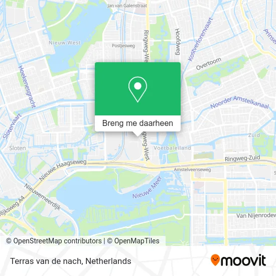 Terras van de nach kaart