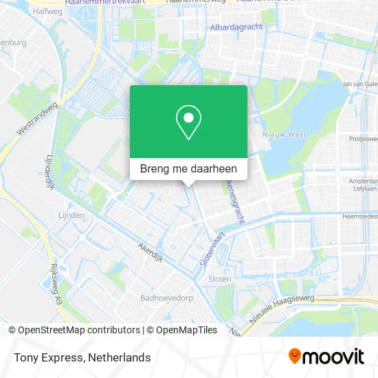 Tony Express kaart