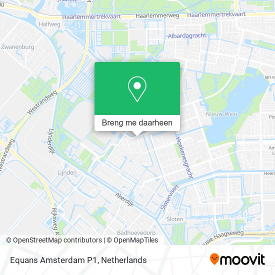 Equans Amsterdam P1 kaart