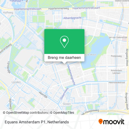 Equans Amsterdam P1 kaart