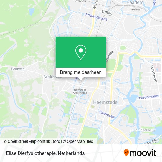 Elise Dierfysiotherapie kaart