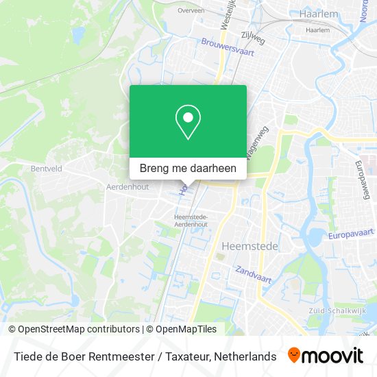 Tiede de Boer Rentmeester / Taxateur kaart