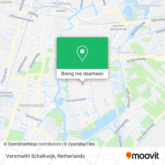 Versmarkt Schalkwijk kaart