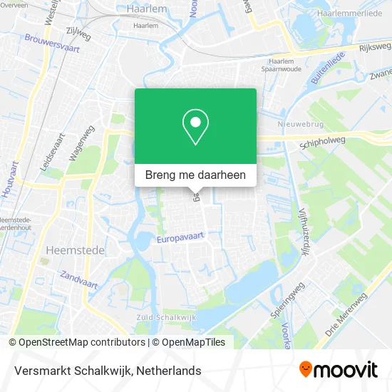 Versmarkt Schalkwijk kaart