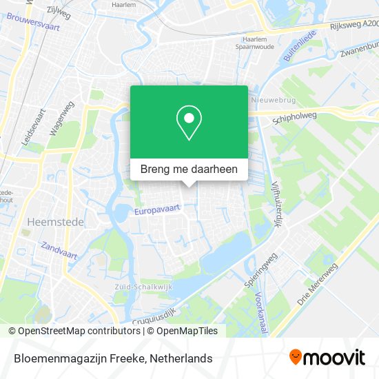 Bloemenmagazijn Freeke kaart