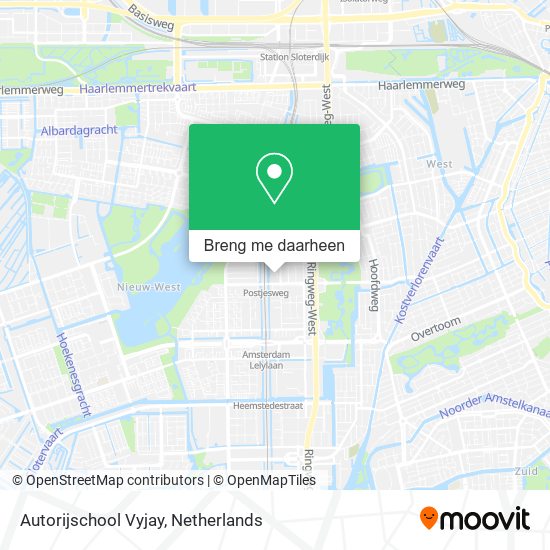 Autorijschool Vyjay kaart