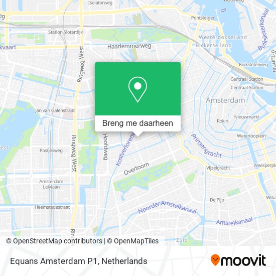 Equans Amsterdam P1 kaart