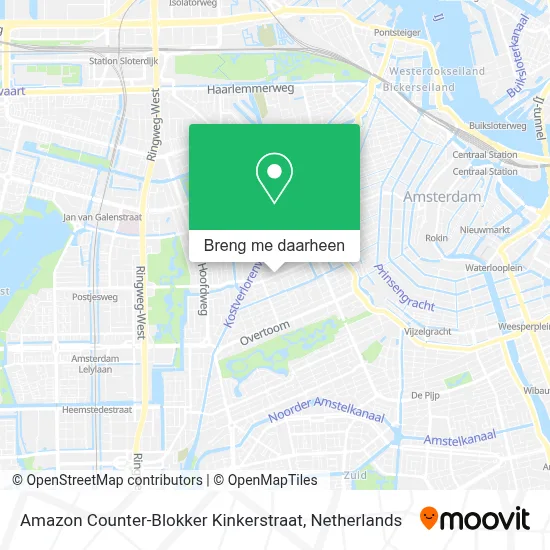 Amazon Counter-Blokker Kinkerstraat kaart