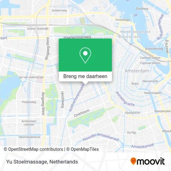 Yu Stoelmassage kaart