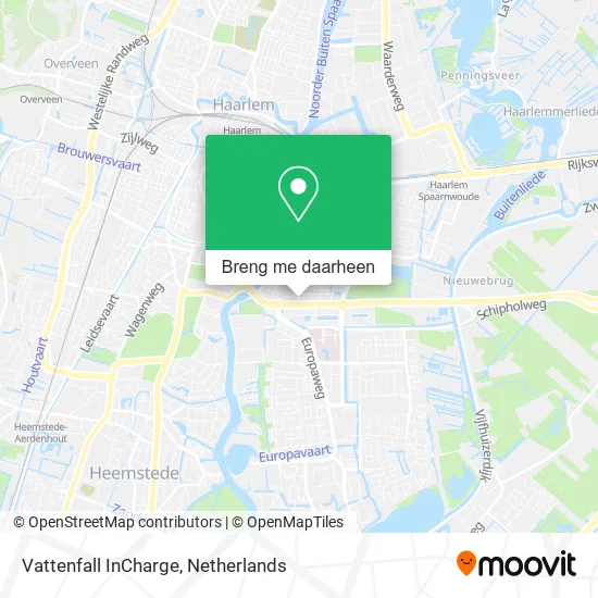 Vattenfall InCharge kaart