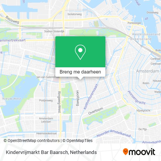 Kindervrijmarkt Bar Baarsch kaart
