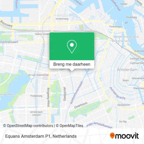 Equans Amsterdam P1 kaart