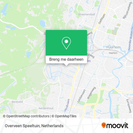 Overveen Speeltuin kaart