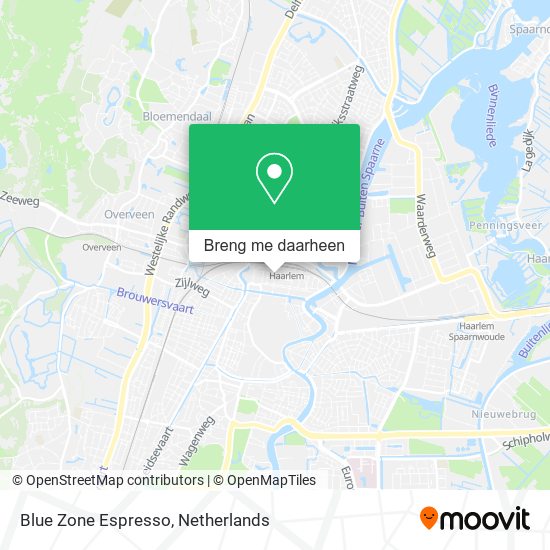 Blue Zone Espresso kaart