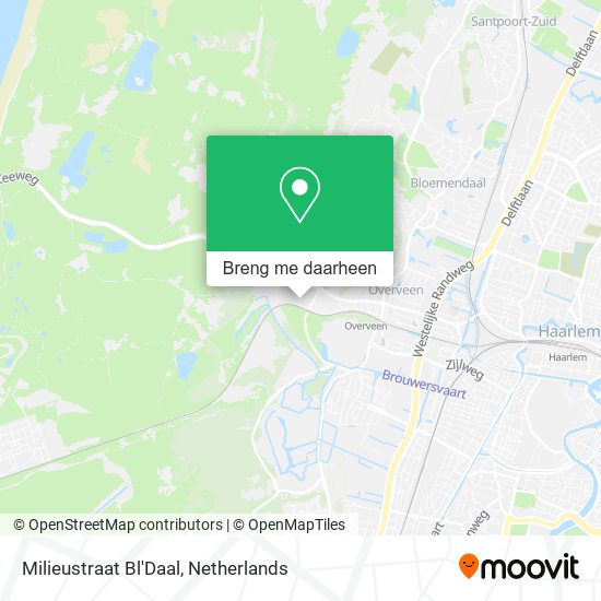 Milieustraat Bl'Daal kaart