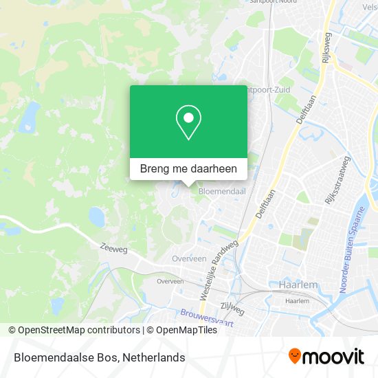 Bloemendaalse Bos kaart