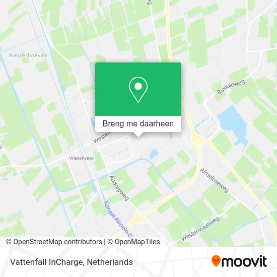 Vattenfall InCharge kaart