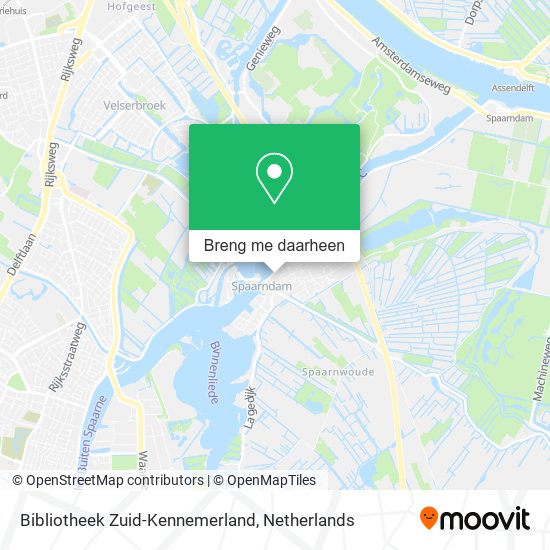 Bibliotheek Zuid-Kennemerland kaart