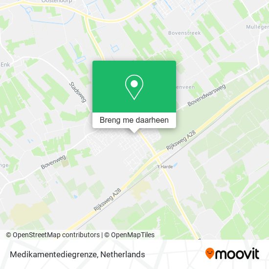 Medikamentediegrenze kaart