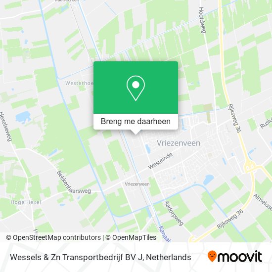 Wessels & Zn Transportbedrijf BV J kaart