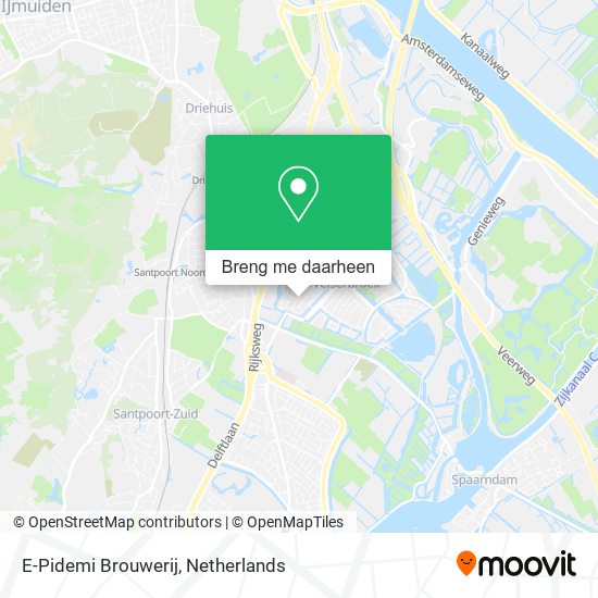 E-Pidemi Brouwerij kaart