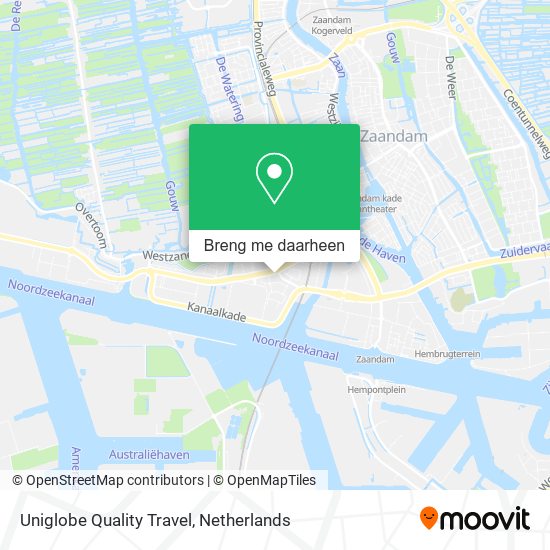 Uniglobe Quality Travel kaart