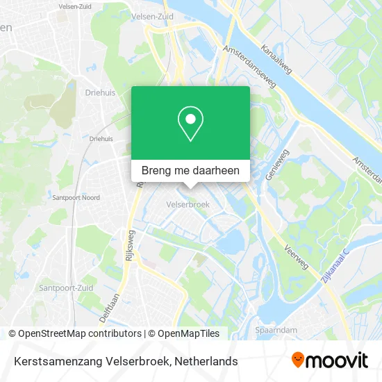 Kerstsamenzang Velserbroek kaart