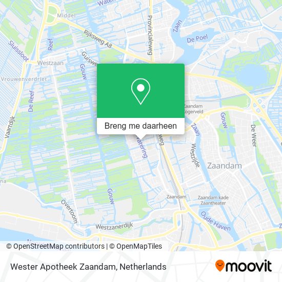 Wester Apotheek Zaandam kaart