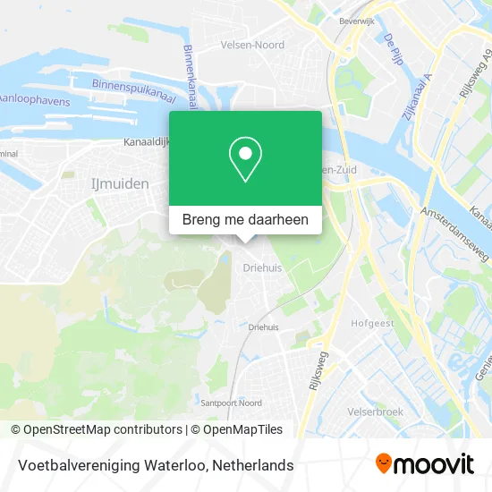 Voetbalvereniging Waterloo kaart