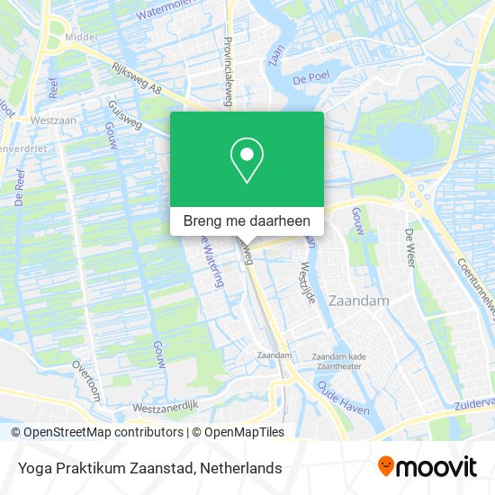 Yoga Praktikum Zaanstad kaart