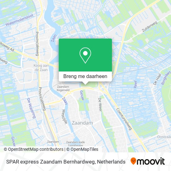 SPAR express Zaandam Bernhardweg kaart