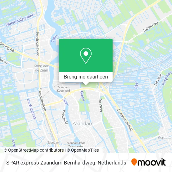 SPAR express Zaandam Bernhardweg kaart
