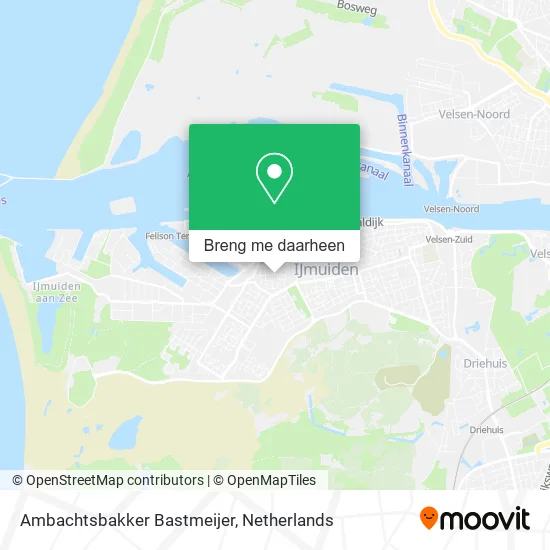 Ambachtsbakker Bastmeijer kaart
