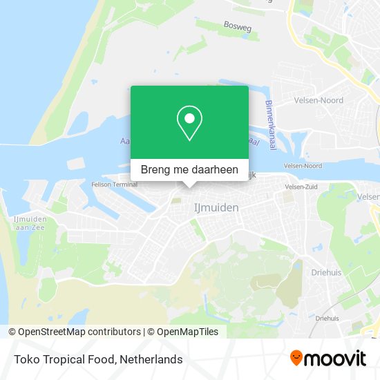 Toko Tropical Food kaart