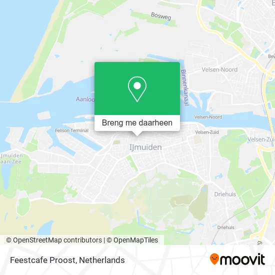 Feestcafe Proost kaart