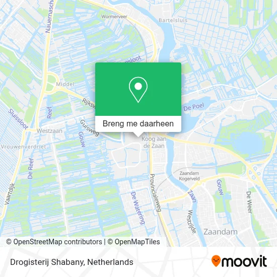 Drogisterij Shabany kaart