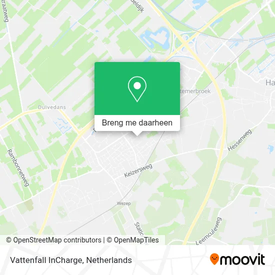 Vattenfall InCharge kaart