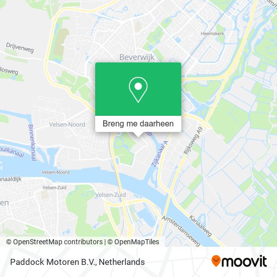 Paddock Motoren B.V. kaart