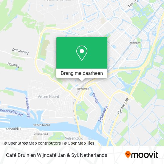 Café Bruin en Wijncafé Jan & Syl kaart